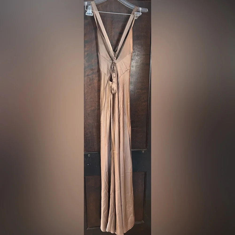 Show Me Your MuMu Anderson dune Maxi Dress XS,M - Picture 2 of 3